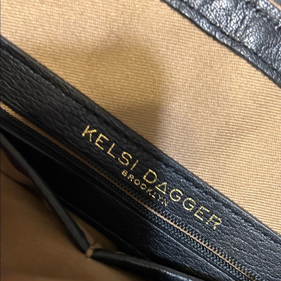 Kelsi Dagger Black Leather Shoulder Bag - Picture 2 of 12